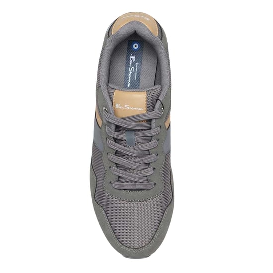 Ben Sherman - Logo Sneaker für Herren, Flach (Grau/Braun) - Image 4