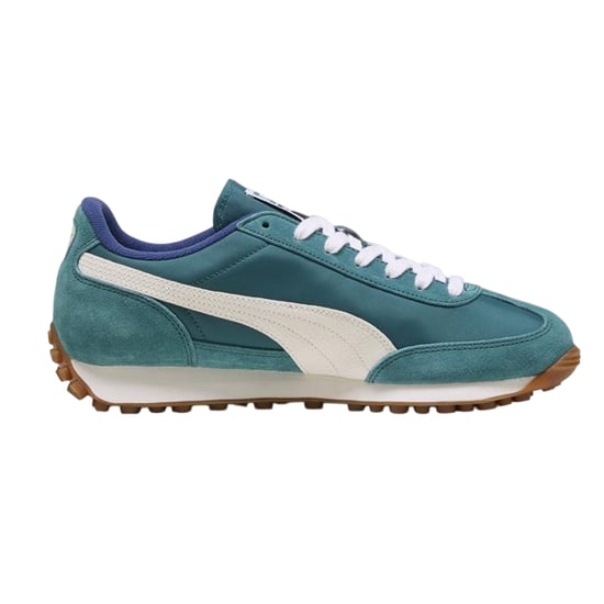Puma - "Easy Rider" Vintage Sneaker für Herren, Leder, niedrig geschnitten (Smaragd/Weiß) - Image 1