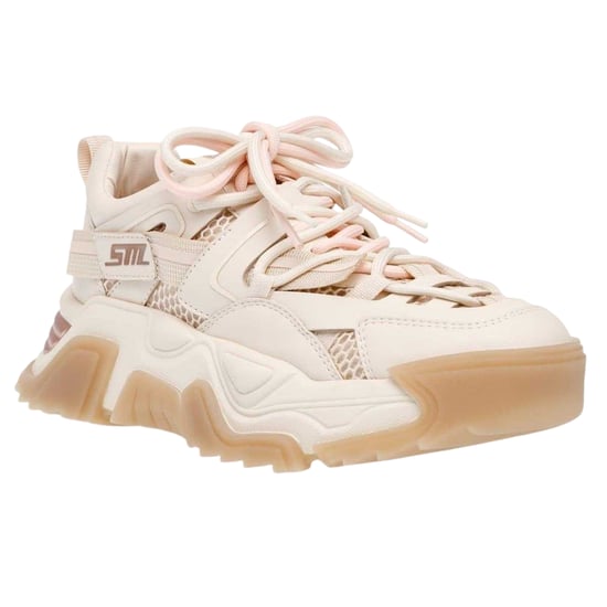 Steve Madden - "Kingdome" Sneaker für Damen, niedrig geschnitten (Cremefarbe/Roségold) - Image 3