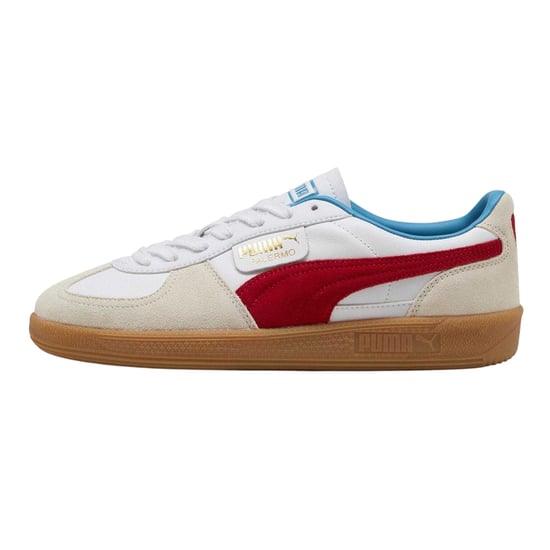 Puma - "Palermo" Sneaker für Herren, Leder (Weiß/Rot) - Image 2