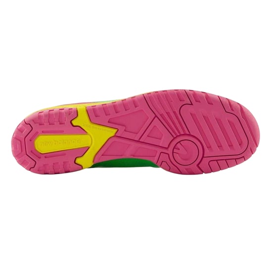 New Balance - "550" Neon Sneaker für Damen, Leder (Grün/Pink/Gelb) - Image 3