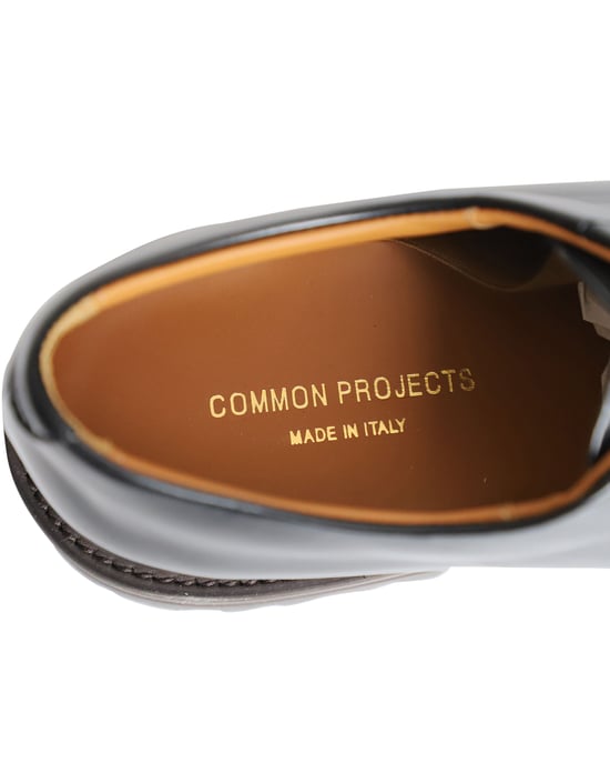 Common Projects Derby-Schuhe aus schwarzem Leder - Image 6