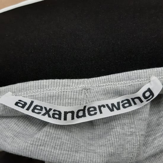 Alexander Wang Logo-Minirock mit elastischem Bund aus grauer Baumwolle - Image 3