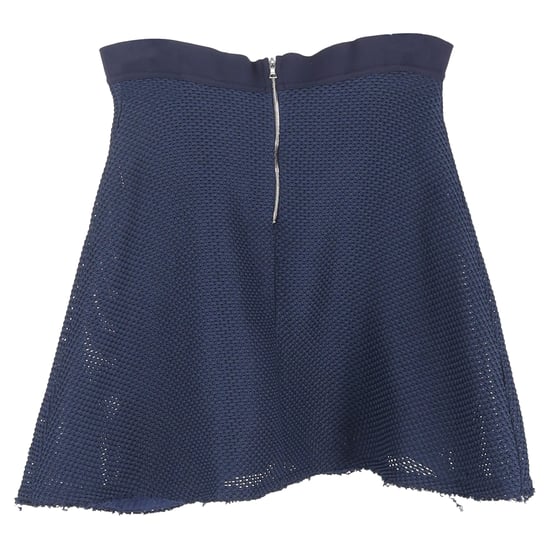 Sandro Mini-A-Linienrock mit Mesh-Akzenten in Marineblau aus Polyester - Image 2