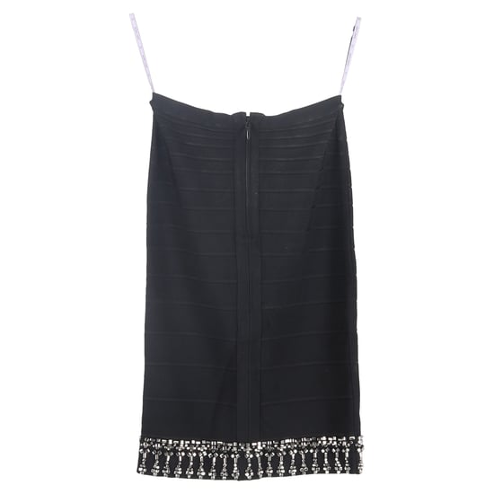 Herve Leger Rock mit verziertem Saum, knielang, aus schwarzem Viskose - Image 2