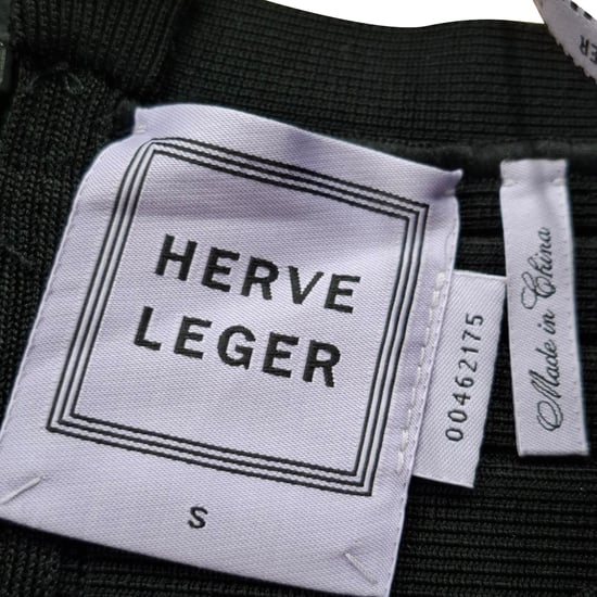 Herve Leger Rock mit verziertem Saum, knielang, aus schwarzem Viskose - Image 3