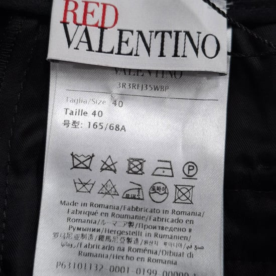 Valentino Pre-owned RED Valentino verziertes Miniskort aus Viskose - Schwarz - Image 3