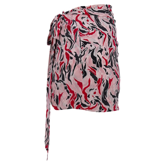 Isabel Marant Wickelrock mit Print aus rosa Seide - Image 3