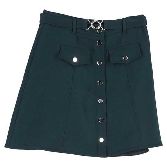 Maje Jibrali Minirock mit Knöpfen aus grünem Polyester - Image 1