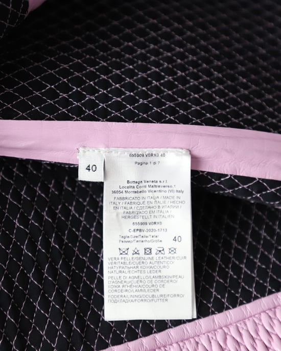 Bottega Veneta Stepprock aus Leder - Rosa - Image 6