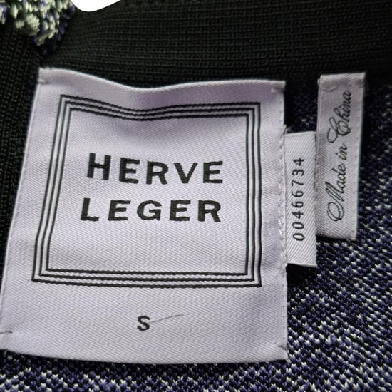 Herve Leger Minirock mit Jacquardmuster aus schwarz-weißer Viskose - Image 3