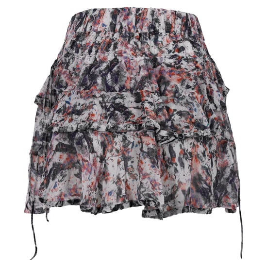 Iro Megan Minirock mit Rüschen und Print aus Viskose - Mehrfarbig - Image 3