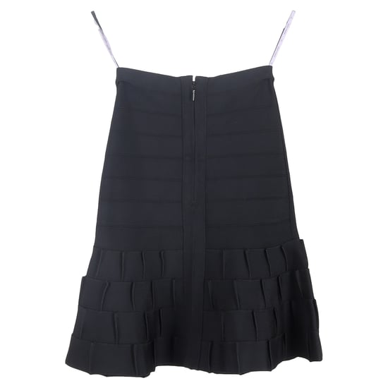 Hervé Léger Pre-owned Stufenminirock aus Rayon - Schwarz - Image 2