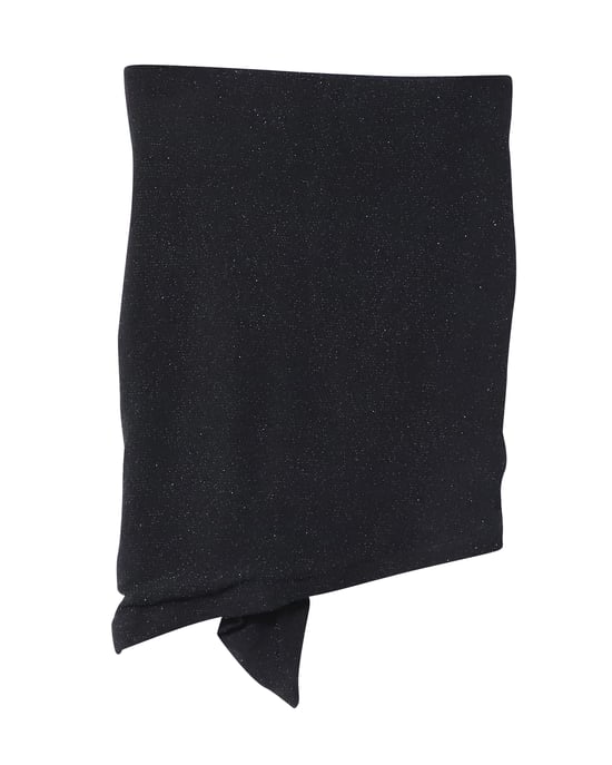 Iro Zilka Metallic Stretch-Strick-Minirock aus schwarzem Nylon - Image 4