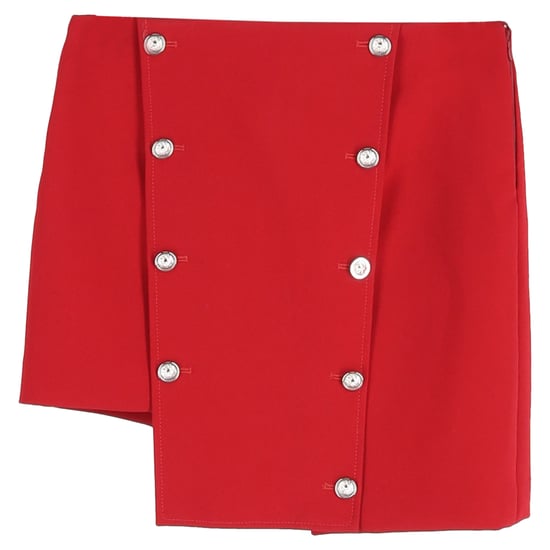 Versus Versace asymmetrischer Minirock aus rotem Polyester - Image 1