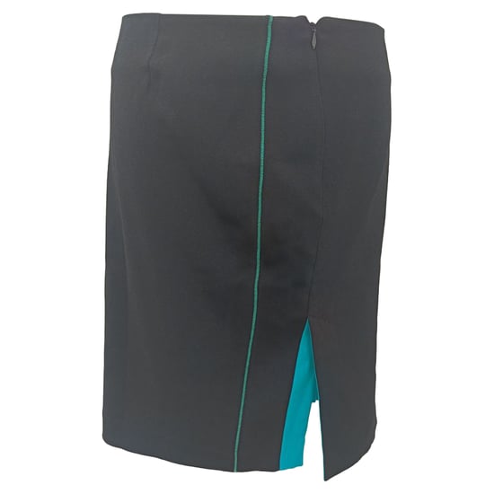 Balenciaga Minirock mit Schlitzdetail aus schwarzer Viskose - Image 2