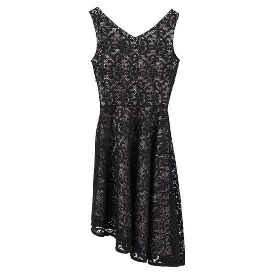 Christian Dior Asymmetrisches Spitzenkleid aus schwarzem Polyester - Image 2