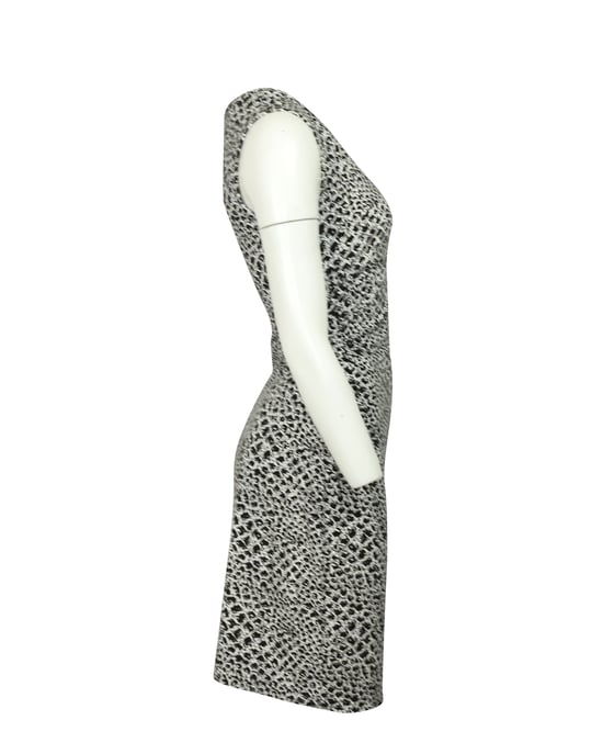 Diane von Furstenberg figurbetontes Kleid mit Schlangenmuster aus schwarzer Viskose - Image 2
