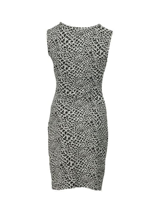 Diane von Furstenberg figurbetontes Kleid mit Schlangenmuster aus schwarzer Viskose - Image 3