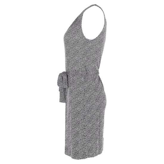 Schwarzes Seidenkleid von Tory Burch mit Print und Gürtel, knielang - Image 2