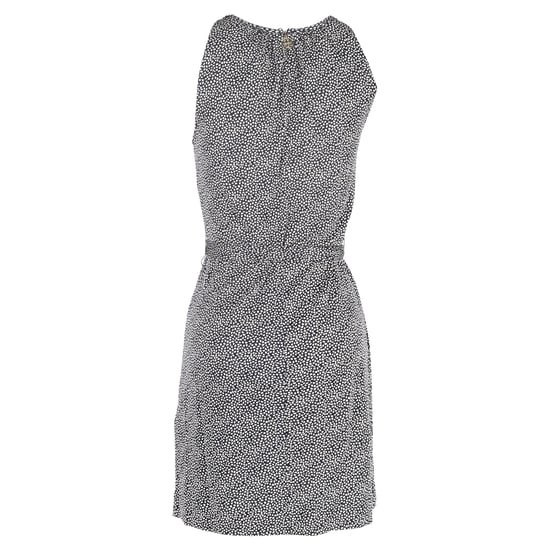 Schwarzes Seidenkleid von Tory Burch mit Print und Gürtel, knielang - Image 3