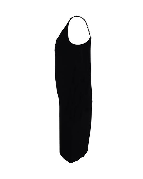 Ärmelloses V-Ausschnitt-Kleid von Maison Margiela aus schwarzem Acetat - Image 2