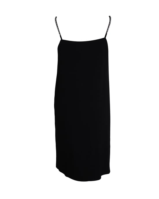Ärmelloses V-Ausschnitt-Kleid von Maison Margiela aus schwarzem Acetat - Image 3