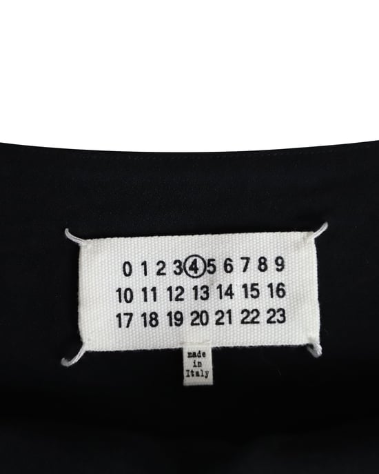 Ärmelloses V-Ausschnitt-Kleid von Maison Margiela aus schwarzem Acetat - Image 4