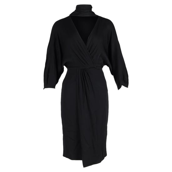 Diane Von Furstenberg Pre-owned V-Ausschnitt knielanges Kleid aus Acetat - Schwarz - Image 1