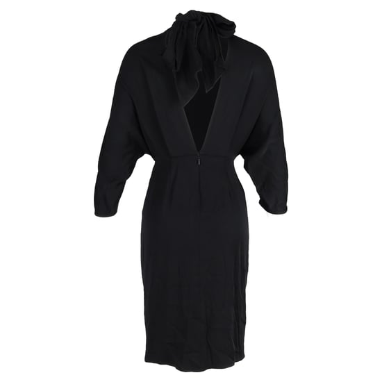 Diane Von Furstenberg Pre-owned V-Ausschnitt knielanges Kleid aus Acetat - Schwarz - Image 3