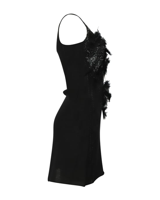 Joseph Pre-owned Verziertes knielanges Kleid aus Wolle - Schwarz - Image 2