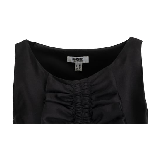 Moschino – Günstiges und schickes Cocktailkleid mit plissierten Rüschen – 2000er Jahre - Image 3