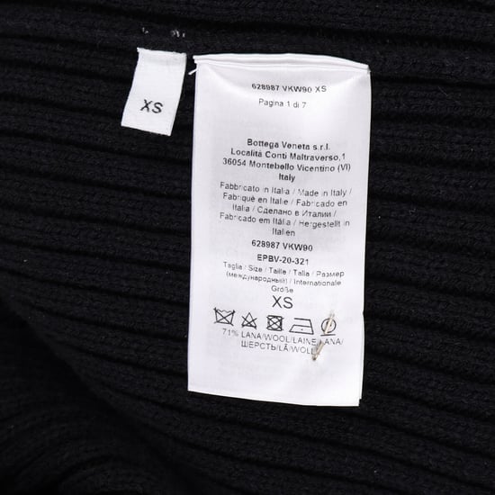 Bottega Veneta knielanges Strickkleid mit Cut-Outs aus schwarzer Wolle - Image 5