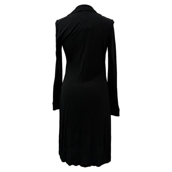 Diane Von Furstenberg Pre-owned V-Ausschnitt knielanges Kleid aus Viskose - Schwarz - Image 3