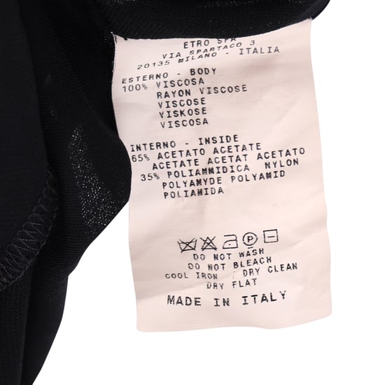 Etro Pre-owned Etro Wickelkleid mit Raffungen aus Viskose - Schwarz - Image 5