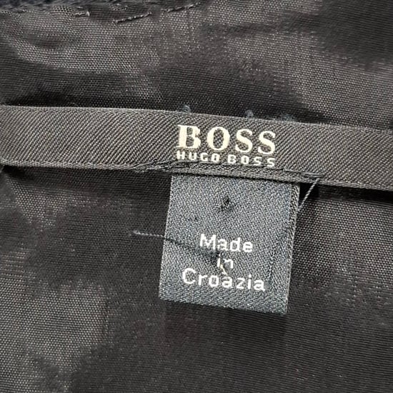 Boss Hugo Boss Kleid mit V-Ausschnitt aus schwarzem Polyester - Image 3
