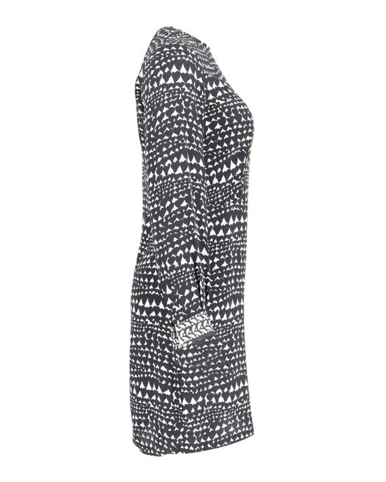 Stella McCartney bedrucktes Etuikleid aus schwarz-weißem Polyester - Image 2
