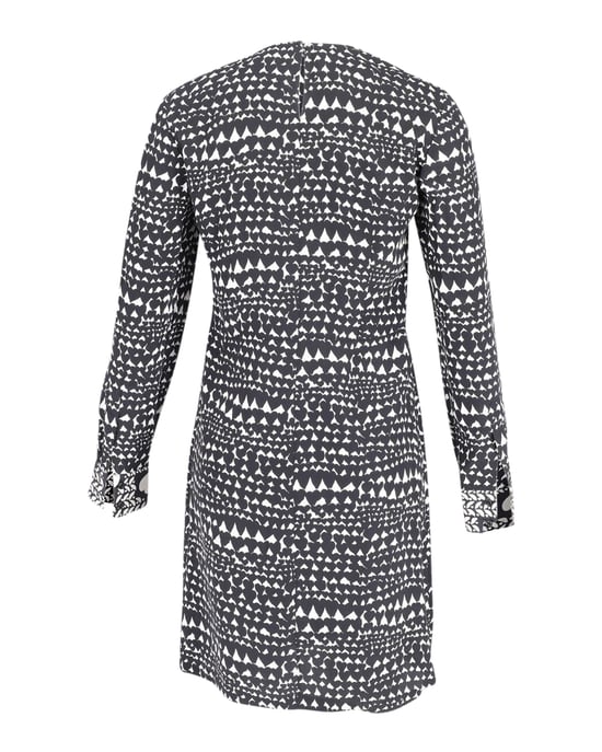 Stella McCartney bedrucktes Etuikleid aus schwarz-weißem Polyester - Image 3
