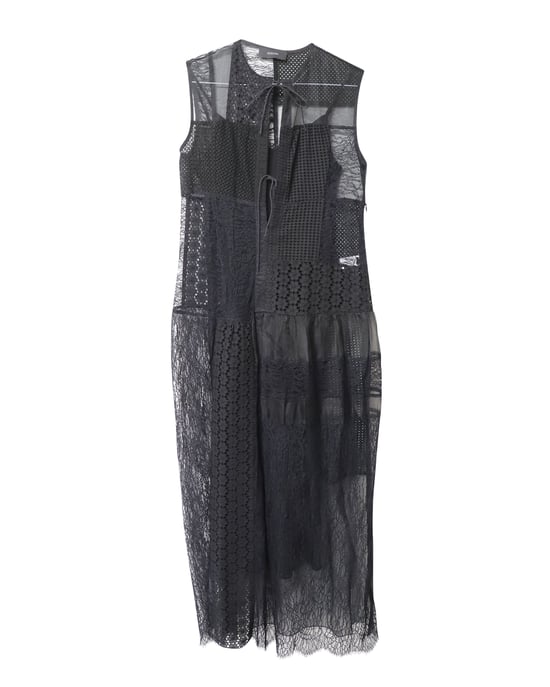 Joseph Pre-owned Langes Kleid mit Patchwork-Spitze aus Nylon - Schwarz - Image 4