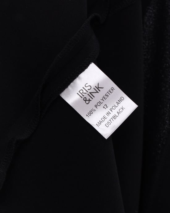 Ärmelloses Etuikleid von Iris & Ink aus schwarzem Polyester - Image 6