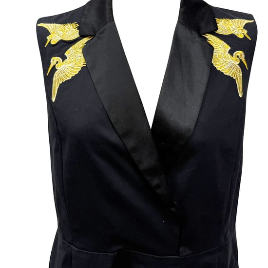 Besticktes knielanges Kleid von Altuzarra x Target aus schwarzer Baumwolle - Image 5
