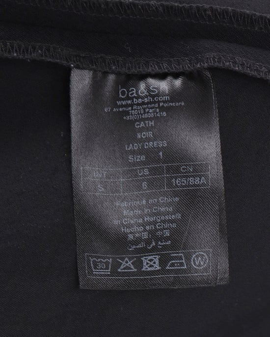 Ba&Sh – Geknöpftes Kleid aus schwarzem Polyester - Image 4