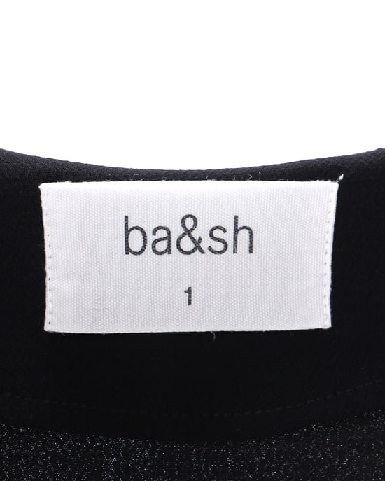Ba&Sh – Geknöpftes Kleid aus schwarzem Polyester - Image 5
