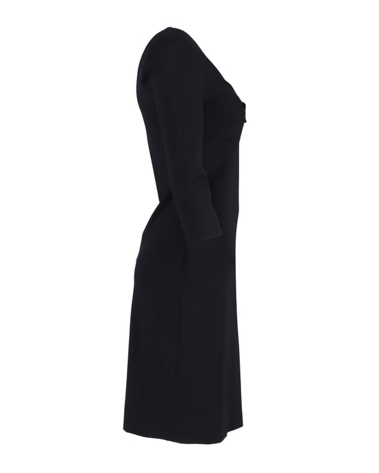 Diane von Furstenberg Razel Kleid mit Twist-Detail vorne aus schwarzer Viskose - Image 3