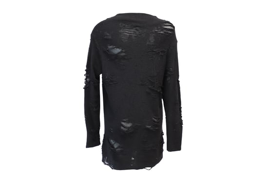 Iro x Anja Rubik Iriza Kleid im Used-Look aus schwarzer Baumwolle - Image 3