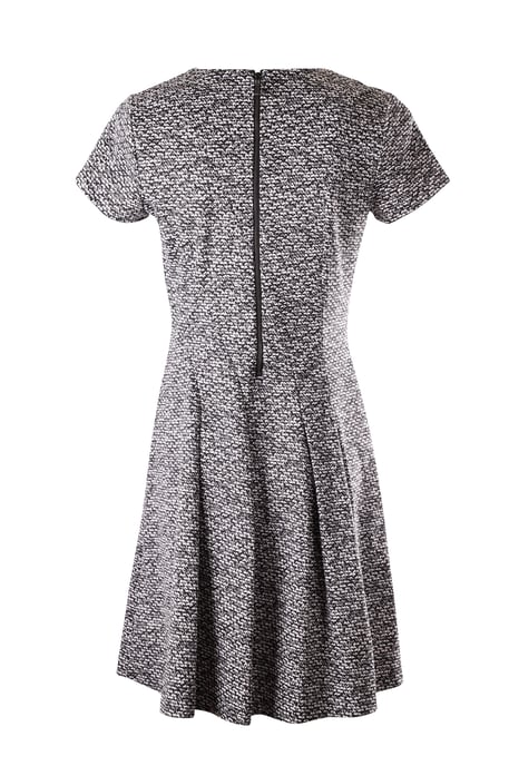 Michael Kors Strickkleid aus schwarzer und weißer Viskose - Image 3