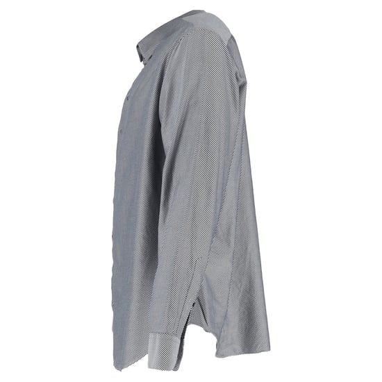 Giorgio Armani Diagonal Gestreiftes Langarmhemd aus grauer Baumwolle - Image 2
