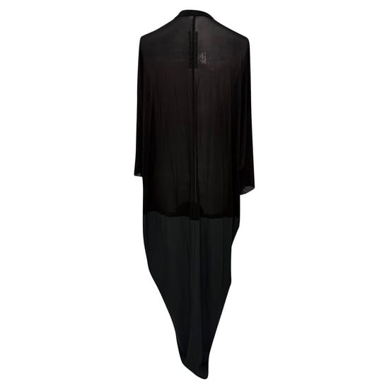 Rick Owens Crewneck Kite Maxikleid in Schwarz Cupro - Image 3