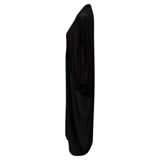 Rick Owens Crewneck Kite Maxikleid in Schwarz Cupro - Image 4