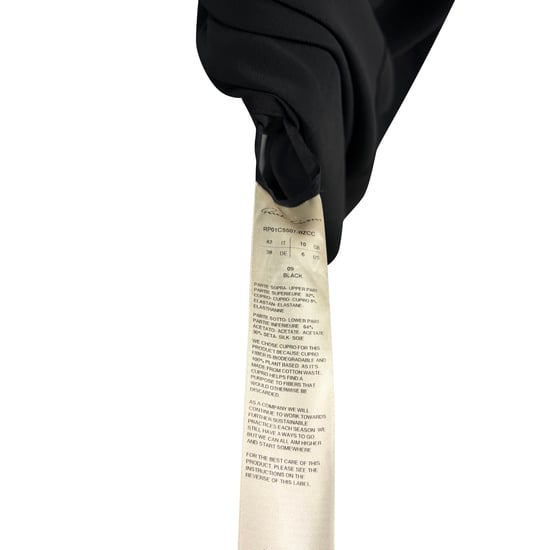Rick Owens Crewneck Kite Maxikleid in Schwarz Cupro - Image 5